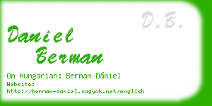 daniel berman business card